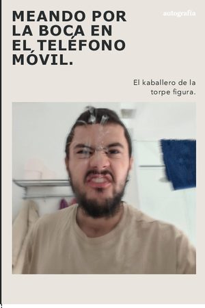 Meando por la boca en el teléfono móvil